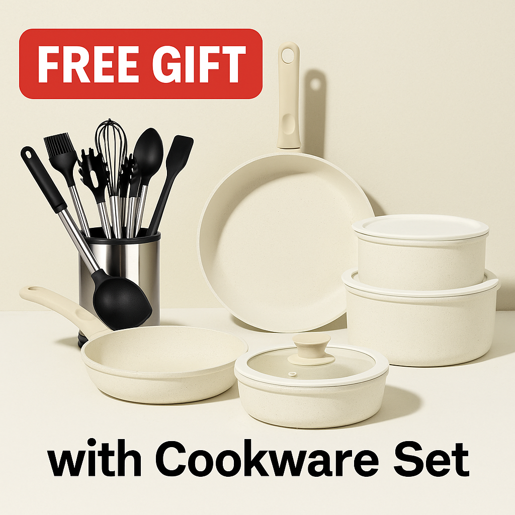 Premium Non-Stick Detachable Handle Cookware Set