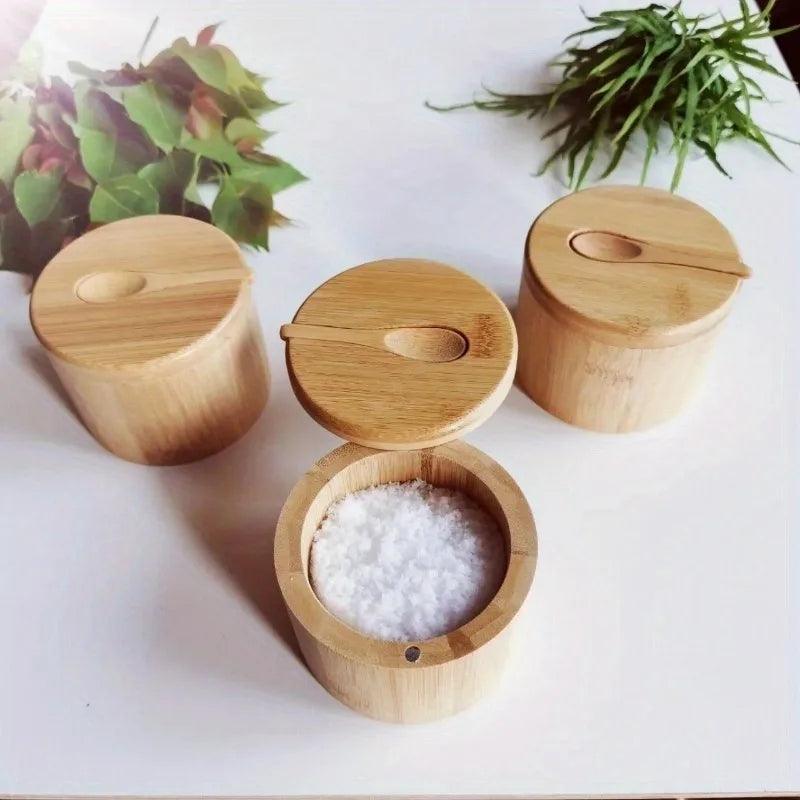 Bamboo Spice Jar Sustainable Elegant - Volaia