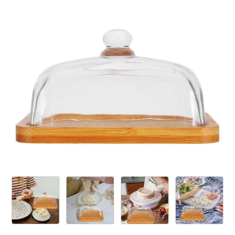 Butter Dish with Glass Dome for Kitchen - Volaia
