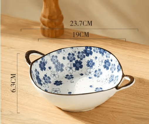 Ceramic Noodle & Soup Bowl with Handle - Volaia