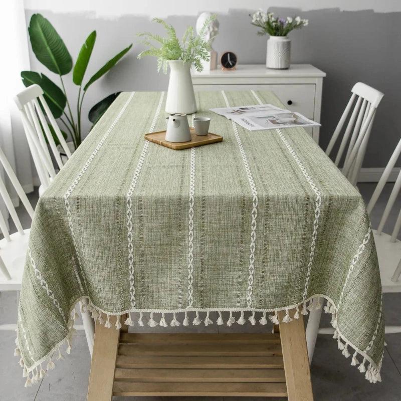 Cotton and Linen Tablecloth Elegant and Durable - Volaia