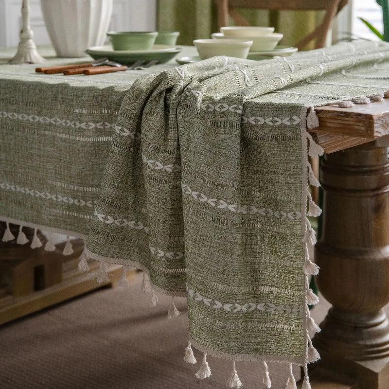 Cotton and Linen Tablecloth Elegant and Durable - Volaia