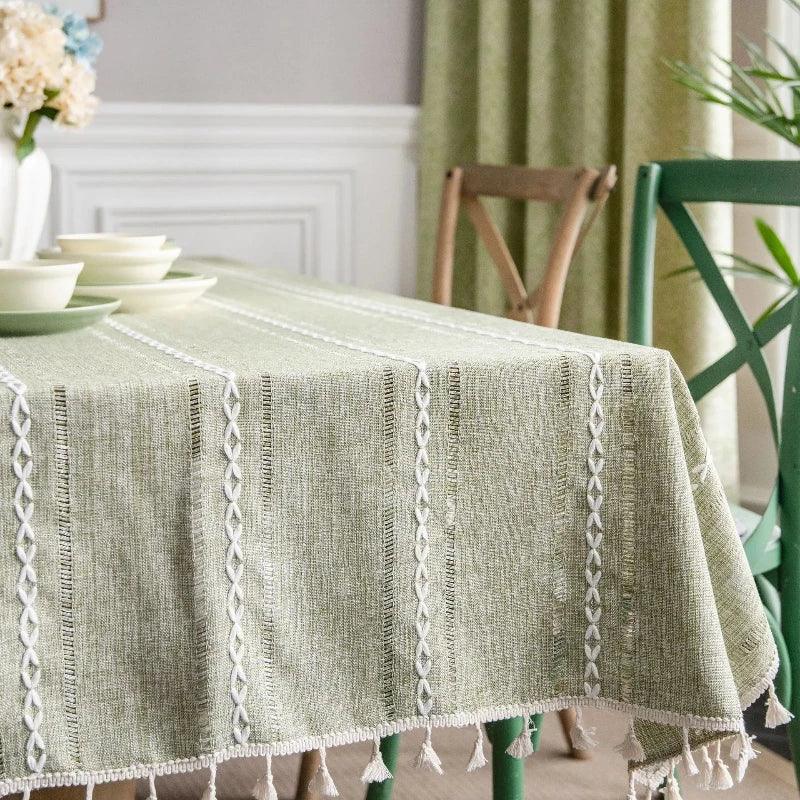 Cotton and Linen Tablecloth Elegant and Durable - Volaia