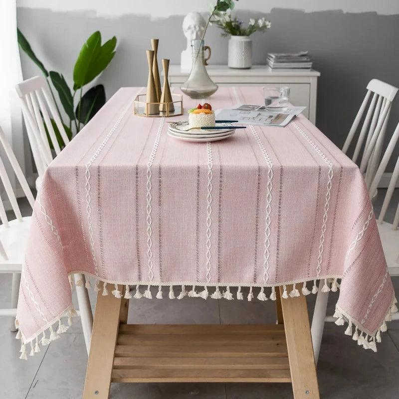 Cotton and Linen Tablecloth Elegant and Durable - Volaia