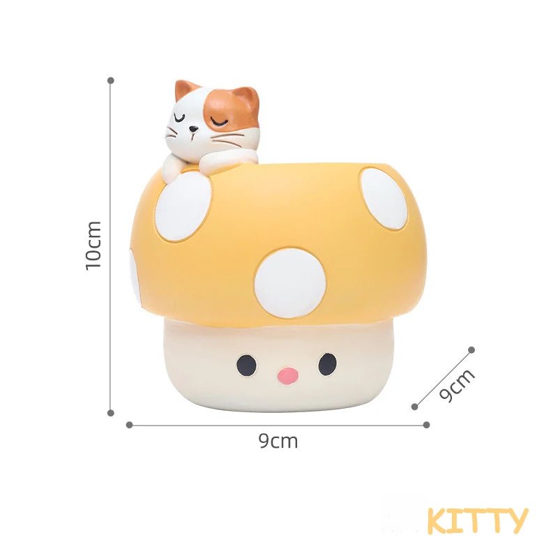 Cute Mushroom & Animal Desk Flower Pots - Volaia