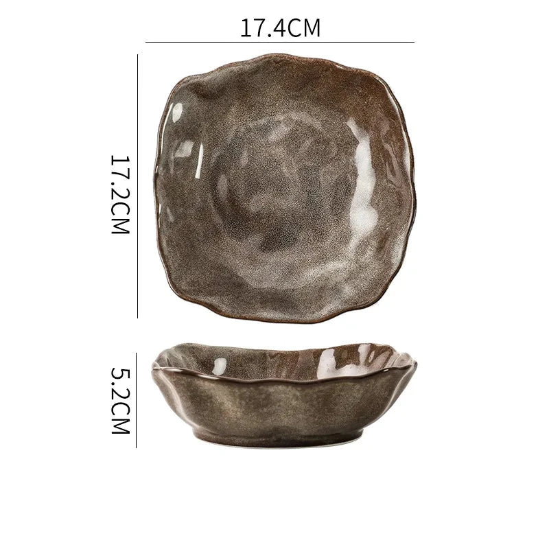 Eco - Friendly Irregular Stone Ceramic Dinnerware Set - Volaia