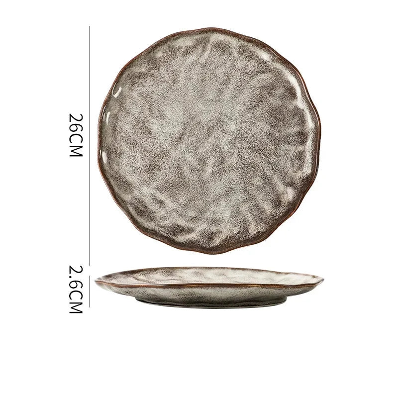 Eco - Friendly Irregular Stone Ceramic Dinnerware Set - Volaia