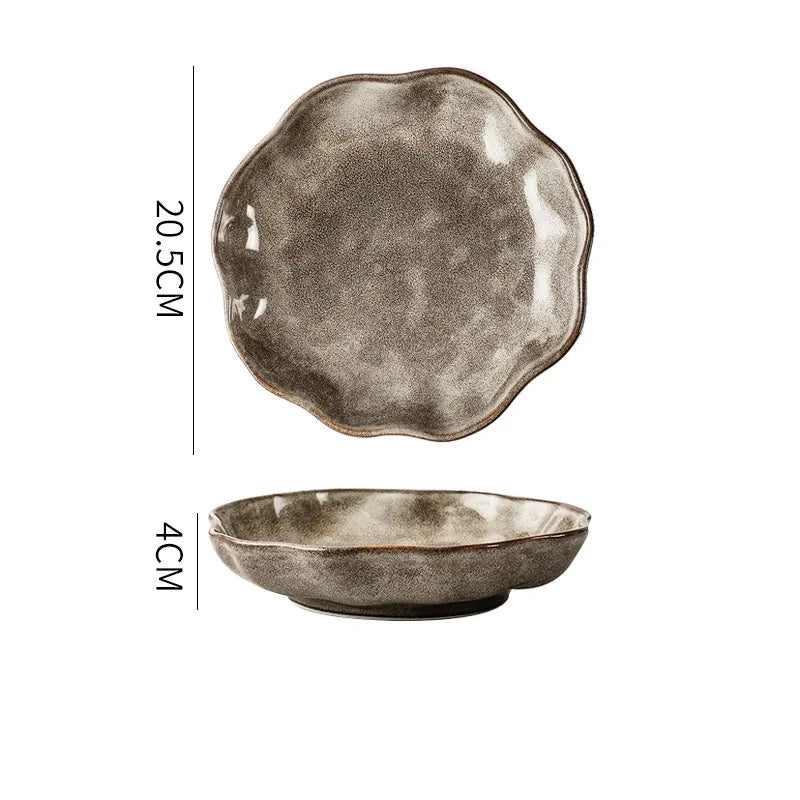 Eco - Friendly Irregular Stone Ceramic Dinnerware Set - Volaia