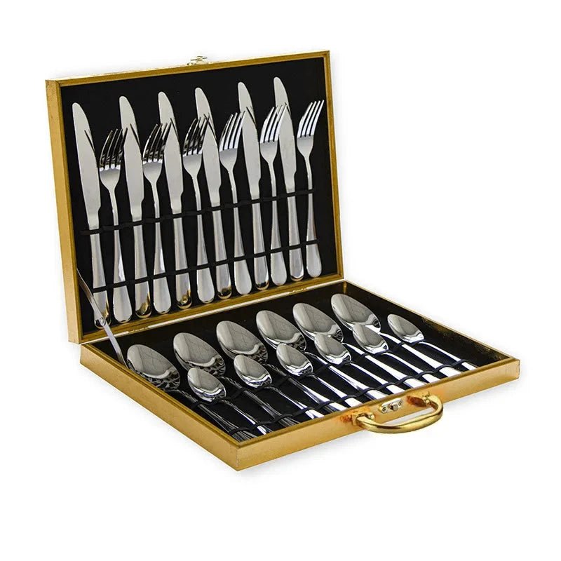 Elegant 24 - Piece Stainless Steel Cutlery Set - Volaia