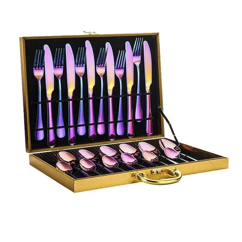 Elegant 24 - Piece Stainless Steel Cutlery Set - Volaia