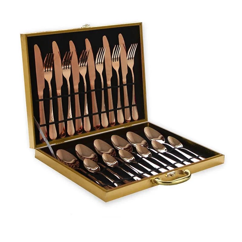 Elegant 24 - Piece Stainless Steel Cutlery Set - Volaia