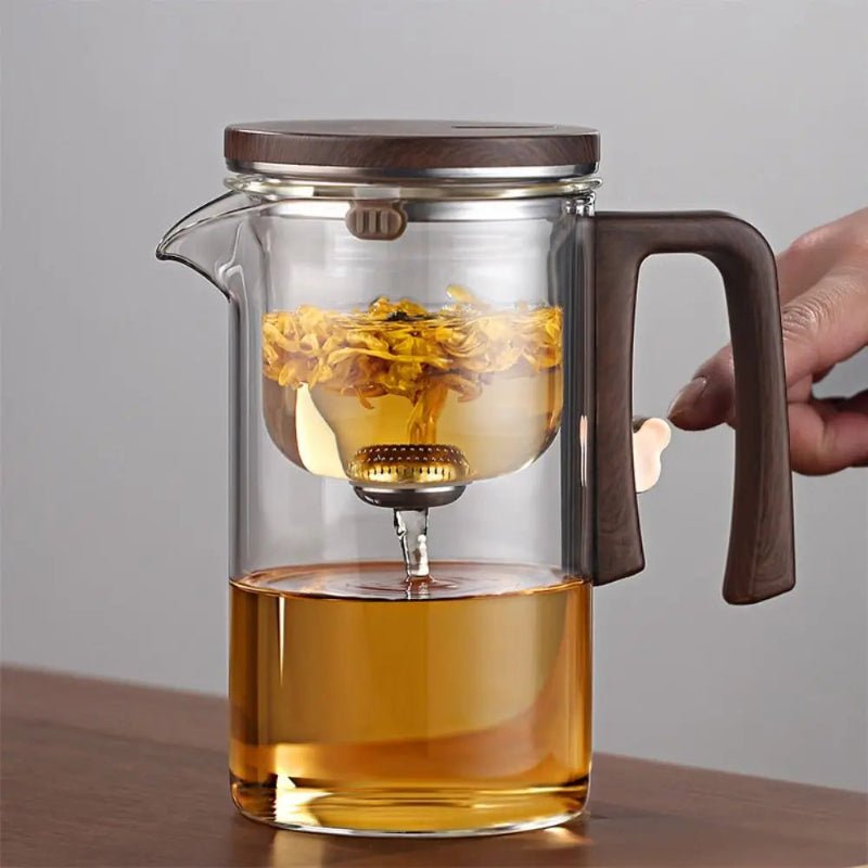 Elegant Glass Teapot with Magnetic Filtration - Volaia