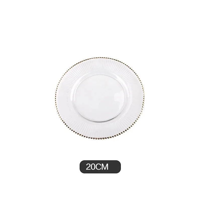 Elegant Gold - Rimmed European Glass Dish Set - Volaia