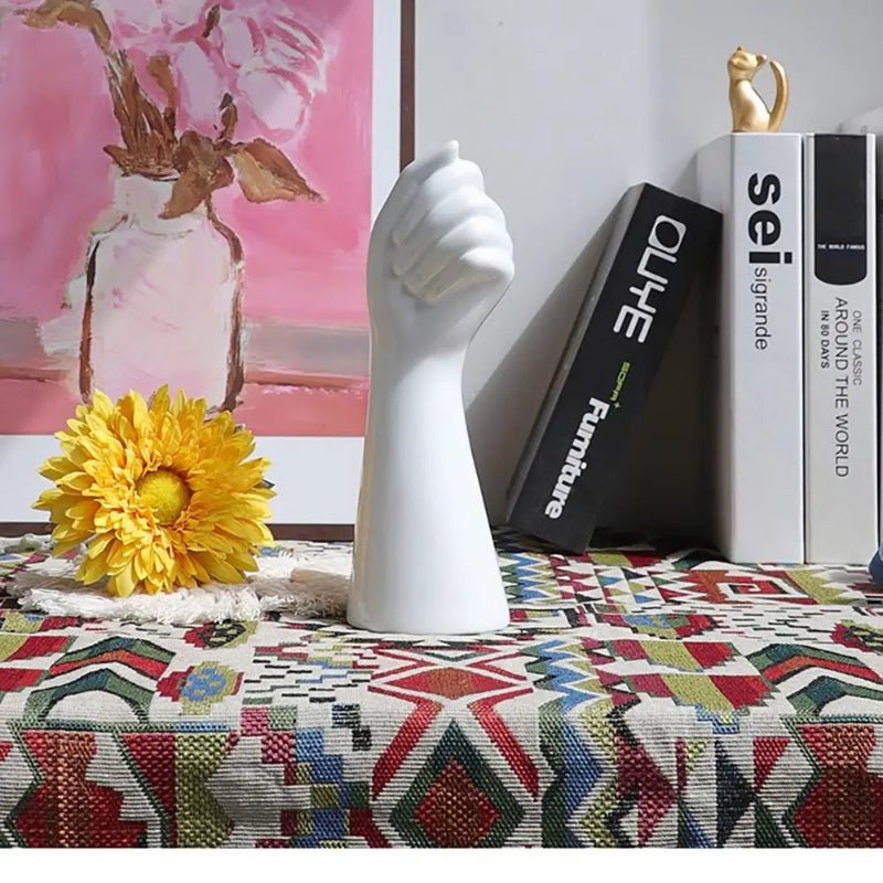 Elegant Hand - Shaped Ceramic Vase for Home Decor - Volaia