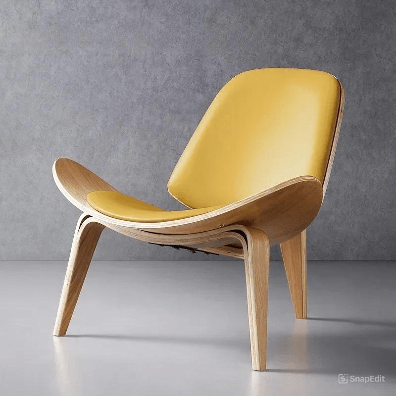Elegant Shell Chair - Retro Danish Design - Volaia