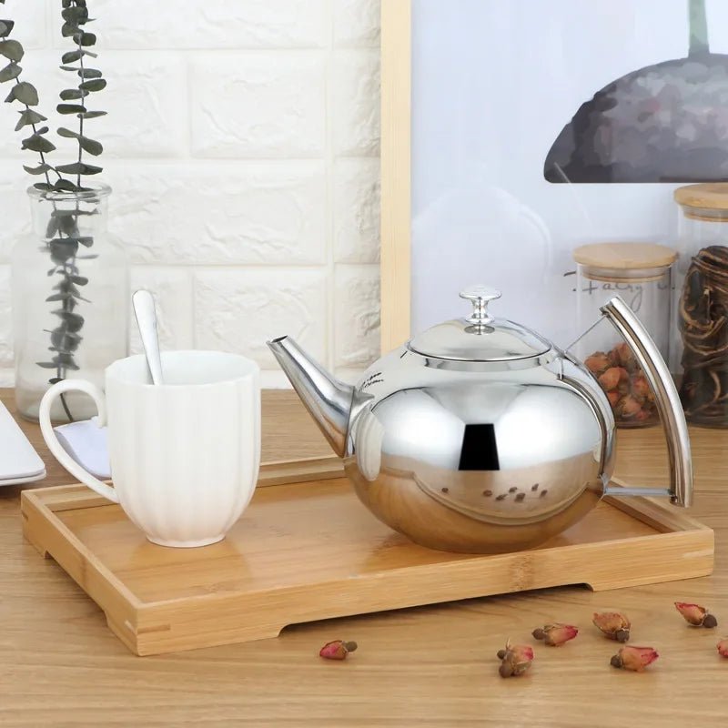 Elegant Stainless Steel Teapot with Filter - Volaia