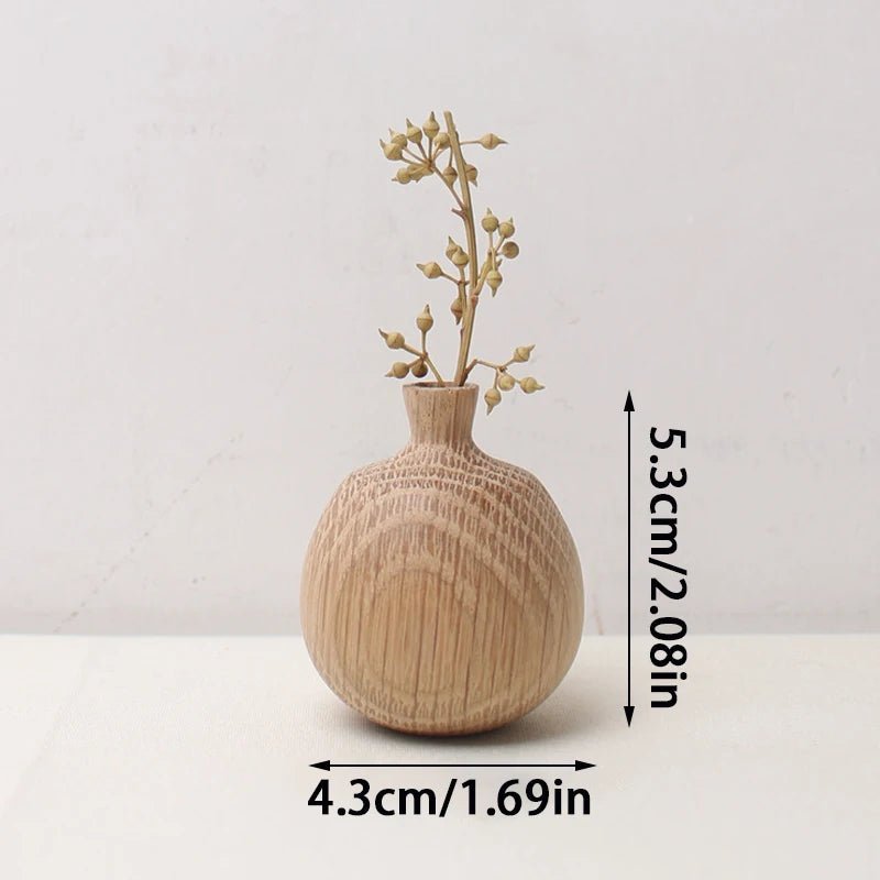 Elegant Wooden Decorative Vases for Home Decor - Volaia