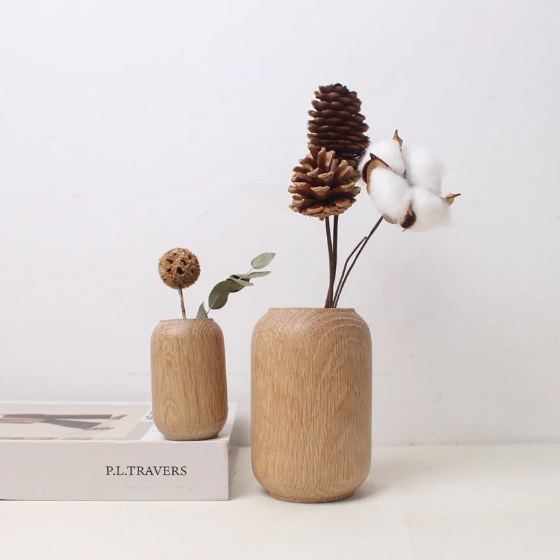 Elegant Wooden Decorative Vases for Home Decor - Volaia