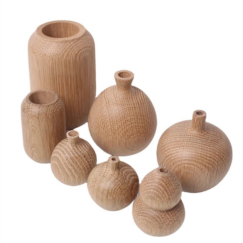 Elegant Wooden Decorative Vases for Home Decor - Volaia