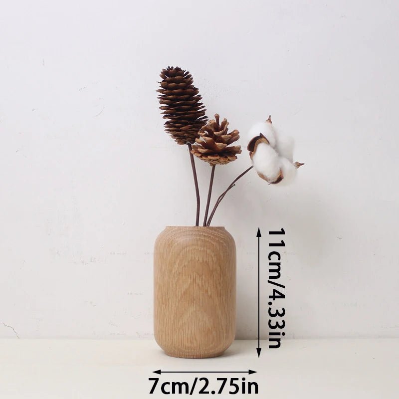 Elegant Wooden Decorative Vases for Home Decor - Volaia