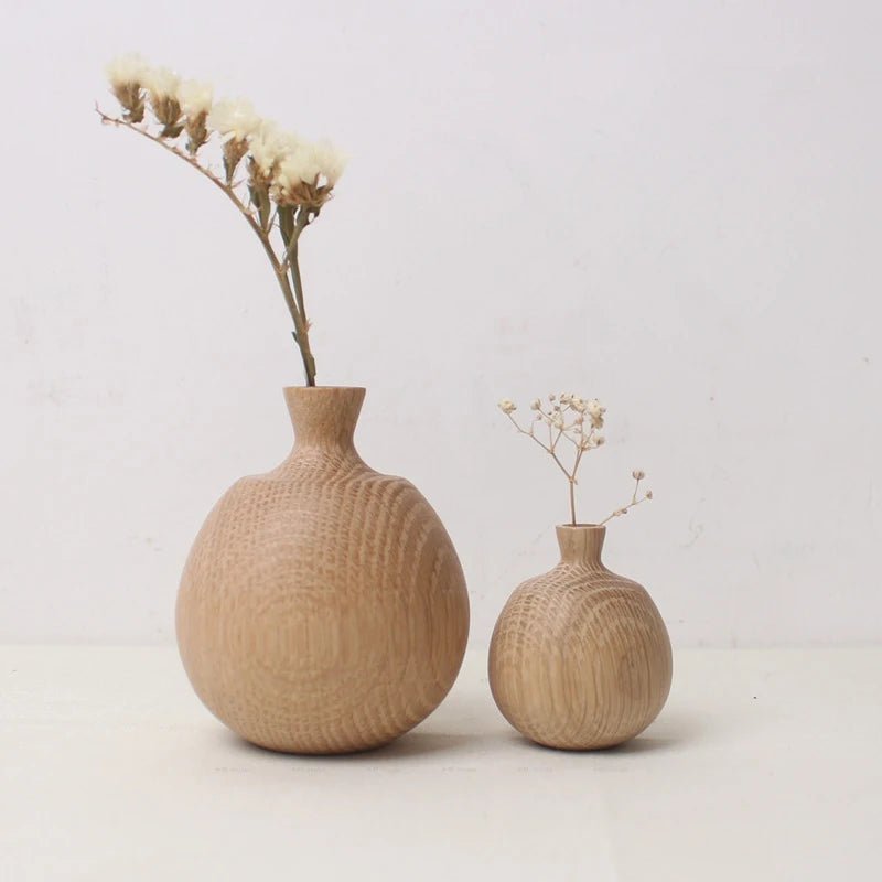 Elegant Wooden Decorative Vases for Home Decor - Volaia