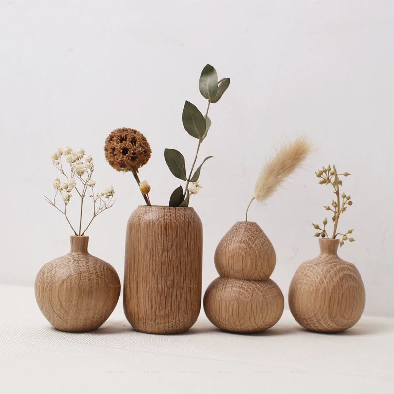 Elegant Wooden Decorative Vases for Home Decor - Volaia
