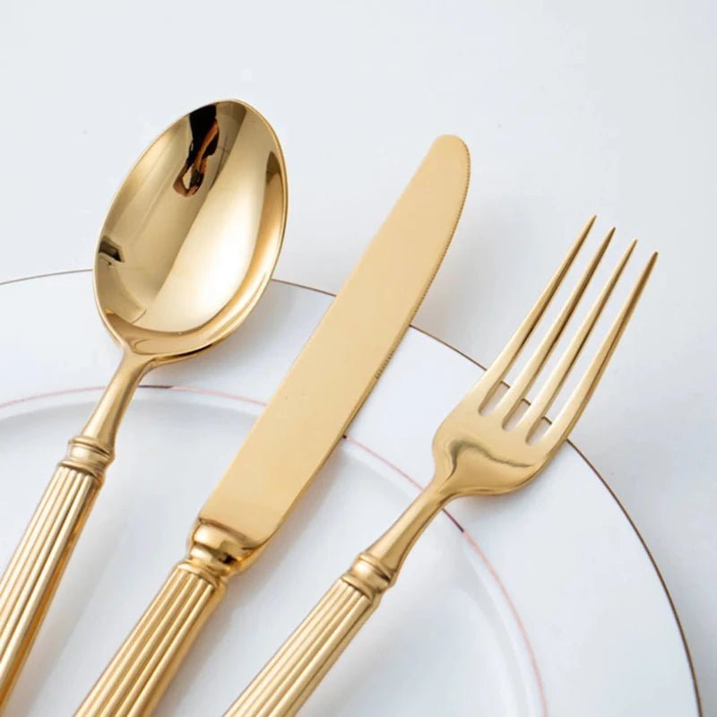 Luxury 18/10 Stainless Steel Cutlery Set - 4pcs - Volaia
