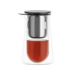 Magnetic Glass Teapot – One - Button Filter, Heat - Resistant Design - Volaia