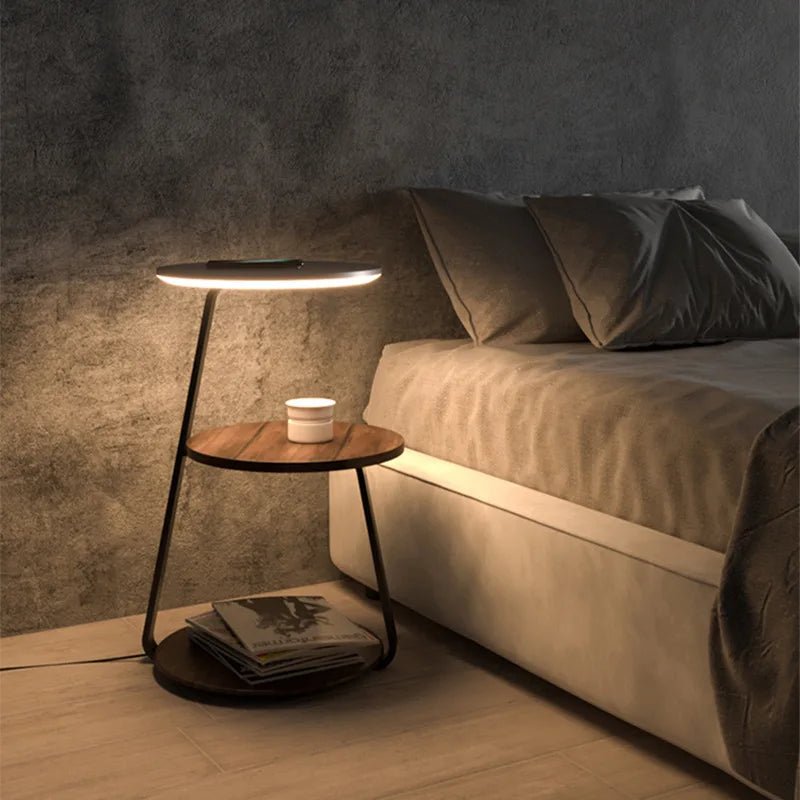 Modern LED Floor Lamp with Shelves - Stylish & Functional - Volaia