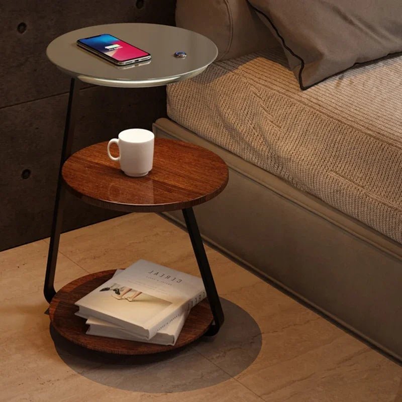 Modern LED Floor Lamp with Shelves - Stylish & Functional - Volaia