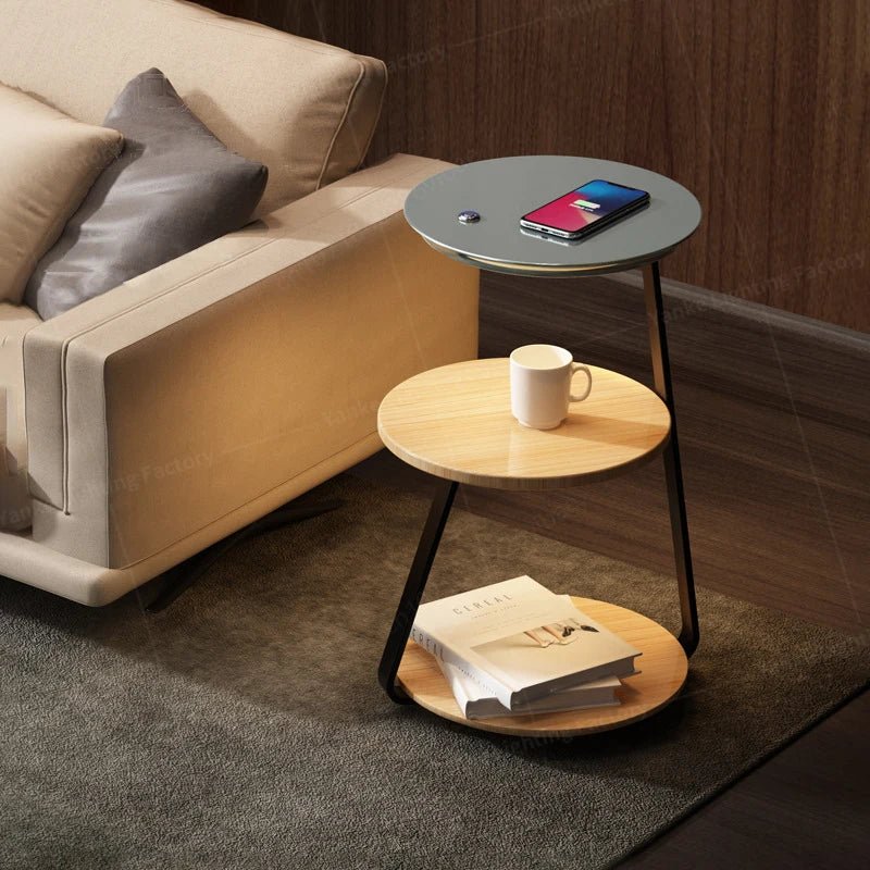 Modern LED Floor Lamp with Shelves - Stylish & Functional - Volaia