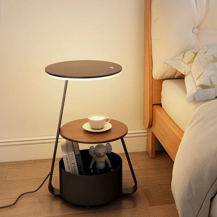 Modern LED Floor Lamp with Shelves - Stylish & Functional - Volaia