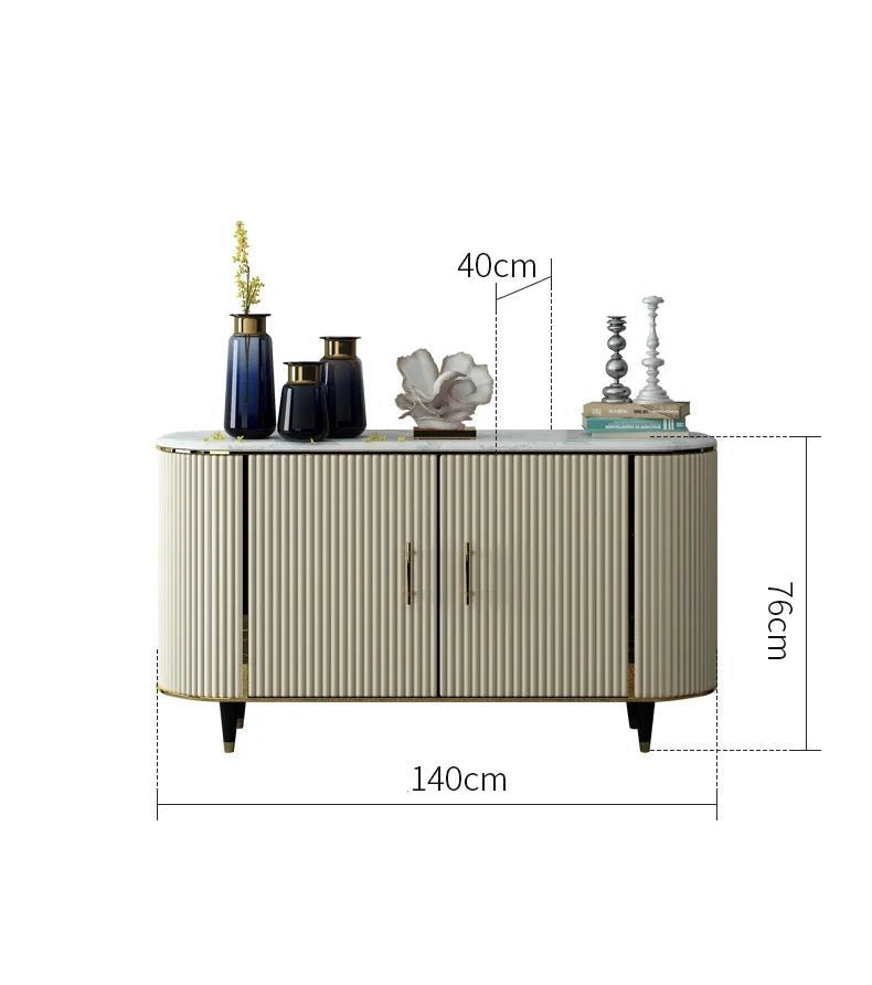 Modern Mirrored Sideboard for Dining Room - Volaia