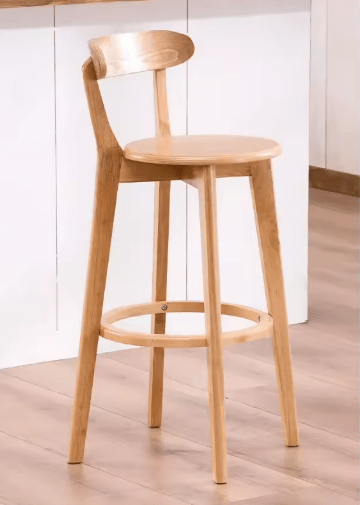 Modern Wooden Bar Stool for Office & Dining - Volaia