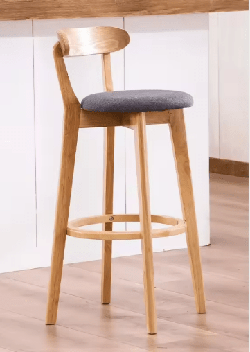 Modern Wooden Bar Stool for Office & Dining - Volaia