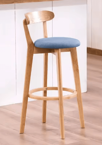 Modern Wooden Bar Stool for Office & Dining - Volaia