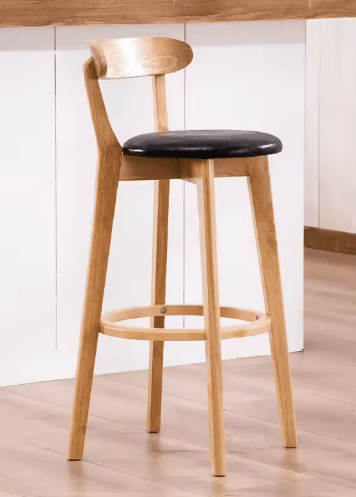 Modern Wooden Bar Stool for Office & Dining - Volaia