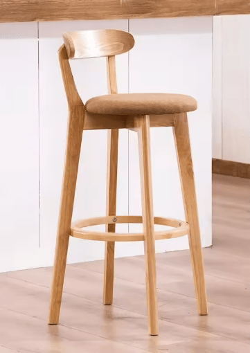 Modern Wooden Bar Stool for Office & Dining - Volaia