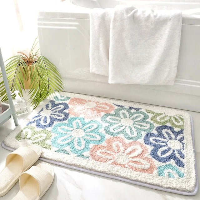Non - Slip Suede Rug Soft and Safe Bathroom Mat - Volaia