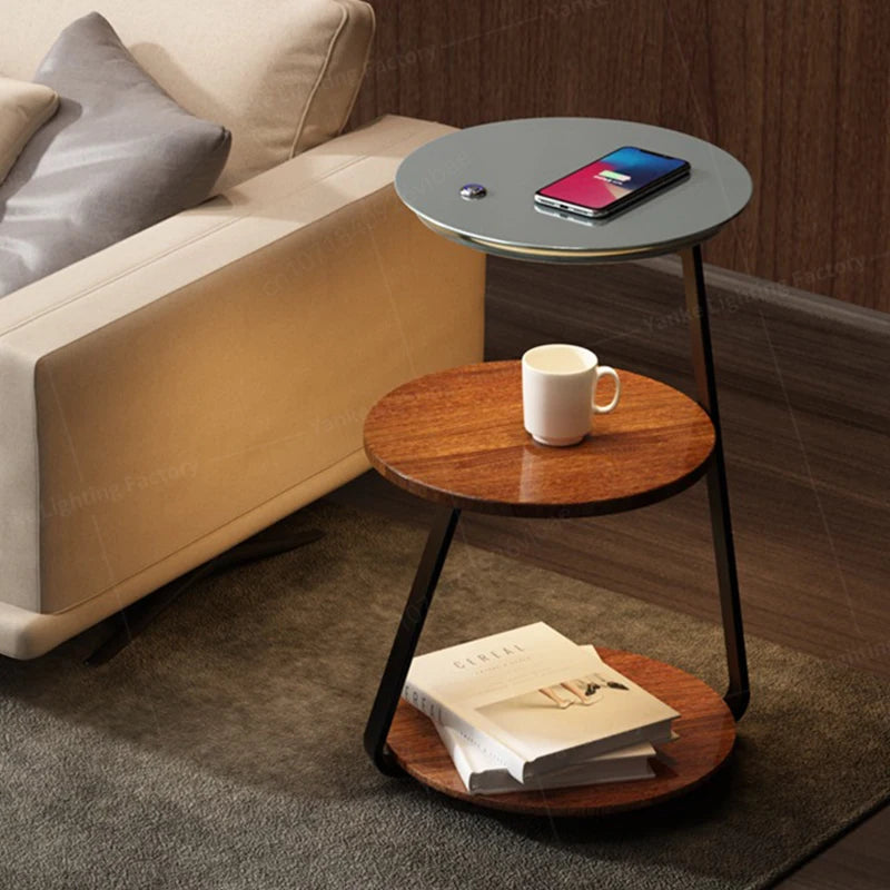 Modern LED Floor Lamp with Shelves - Stylish & Functional_Volaia