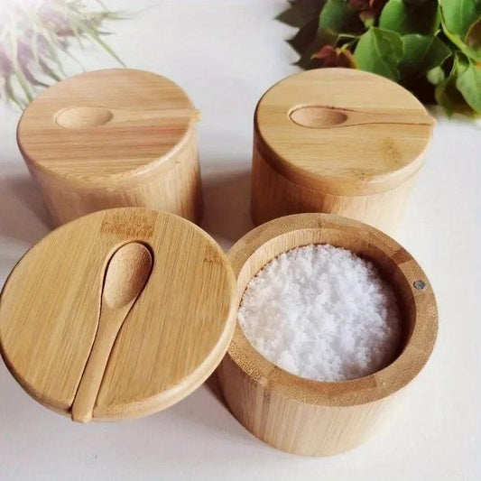 Bamboo Spice Jar Sustainable Elegant - Volaia