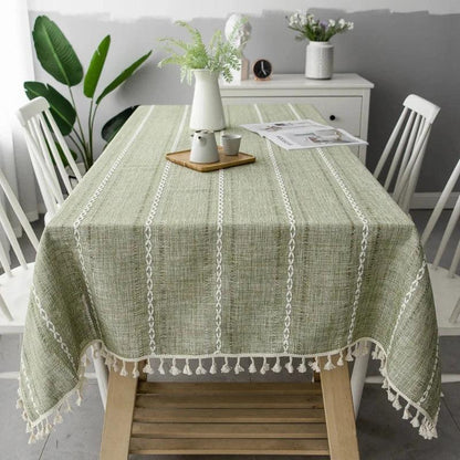 Cotton and Linen Tablecloth Elegant and Durable - Volaia