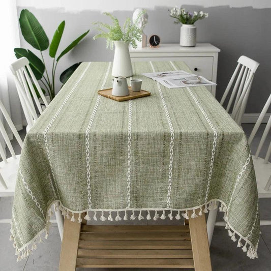 Cotton and Linen Tablecloth Elegant and Durable - Volaia