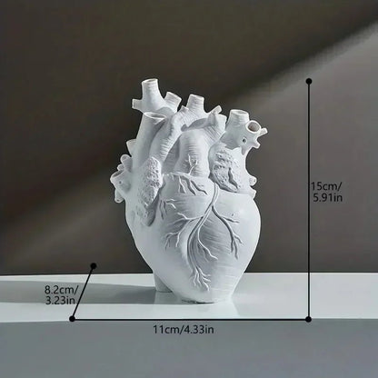 Creative Heart - Shaped Resin Vase for Home Decor - Volaia