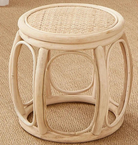 Creative Rattan Woven Circular Stool for Living Room - Volaia