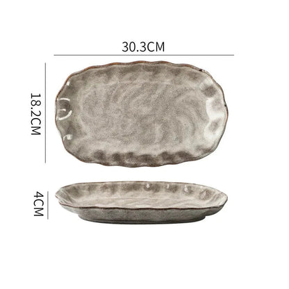Eco - Friendly Irregular Stone Ceramic Dinnerware Set - Volaia