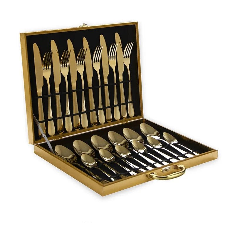 Elegant 24 - Piece Stainless Steel Cutlery Set - Volaia
