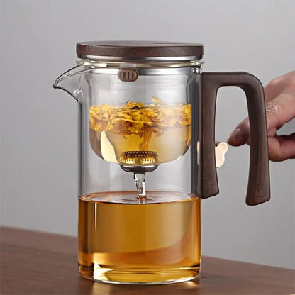 Elegant Glass Teapot with Magnetic Filtration - Volaia