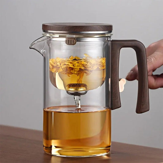 Elegant Glass Teapot with Magnetic Filtration - Volaia
