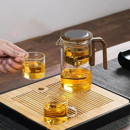 Elegant Glass Teapot with Magnetic Filtration - Volaia